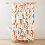 Abstraktne Matisse Lillet&ouml;&ouml;riist Du&scaron;ikardin Moodne Geomeetriline Lihtne Esteetiline Pastell Boho Trendikas Vannitoakardin Kaunistus Konksudega W120xH180cm