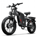 New TIFGALOP F7 2000W 52V 24AH Ebike 35mph Top Electric Bicycle 20 inch Fat Tire Hydraulic oil brake,dual shock absor