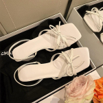 Naiste sandaalid plokkkontsaga jalatsitele, pidudele, pulmadeks, lipsuga naiste kingad keskmise kontsaga, suvi 2024, j&auml;medad, paksud h&otilde;bedased, VIP HF 39