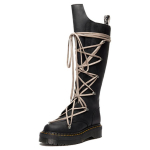 Rick Owens X Dr. Martens 1B60 Pentalace Nahast &Uuml;mar Nina Paks Tald Commuter K&otilde;rged Saapad 5cm Naiste saapad Must 41820001 37