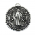 Eriti suur P&uuml;ha Benedictuse medal 5 tolli Vana messingist P&uuml;ha Benedictuse &uuml;mmargune auhind Kodu kaunistus Ripats Tsingisulam