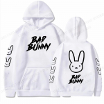 R&auml;ppar Bad Bunny Kapuutsid J&auml;nese Prindiga Meeste Naiste Streetwear Hip Hop Kapuutsiga Pusa Kapuutsiga Pusad Pulloverid Unisex Spordidress R&otilde;ivad 3XL