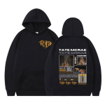 Tate McRae Nii l&auml;hedal sellele Mood Harajuku Huppar S&uuml;gis Talv Vabaaja Huppar Mehed Naised Esteetika Pullover F&auml;nnide Kingitus Topp S black