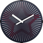 Horloge murale - NeXtime - Motion Star Red - &Oslash; 30 cm - Plastique - Design contemporain punane