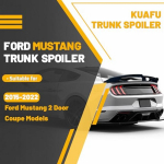 Pagasi spoiler &uuml;hildub 20152025 Ford Mustang GT500 GT350 V6 V8 Shelby GT EcoBoost 2-ukselise kupee mudeliga Tagumine tiib L&auml;ikiv Bl United States