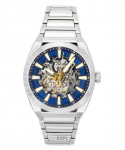 Fossil Everett Roostevabast terasest Sinise skelettkettaga Automaatne ME3220 Meeste k&auml;ekell