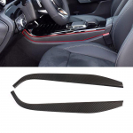 Carbon fiber Style For Mercedes Benz A CLA Class W177 C118 Console Panel Side Decorative Trim Cover Stickers For A Class 2019-22