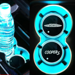 Seven-tone LED car water coaster atmosphere light For Mini coopers R56 R50 R51 R52 R53 R52 R55 R57 r58 r59 R60 2pc for works