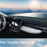 For Toyota Avalon 2018   Car Dashboard Cover Avoid light Pad Instrument Panel Mat Carpets ANti-UV Accessories Redr Window Blue