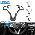 Auto rooli raami trimmikate Mercedes Benz AMG Style ABCE GLK GLA CLA CLS klass W176 W246 W204 W212 W156 jaoks Carbon-Red