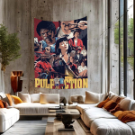 Pulp Fictioni filmihipi seinakatted vaipade jaoks elutuppa kodu &uuml;hiselamusse sisekujundus kunst kodu sisekujundus 90x130 cm