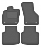 Dywaniki samochodowe welurowe grafitowe do: Skoda Superb IV kombi, liftback (2023-)