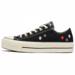 Converse Chuck Taylor All Star Lift Ox Mugavad Vabaaja &Uuml;mar Nina Paelkinnitusega Madalad Espadrillid Naiste Must 41.5