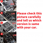 Range Rover L405 13-17 H&otilde;bedane Alumiinium Keskkonsooli Nupul&uuml;liti Kleebis A