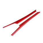 Red For Mercedes benz C Class W204 C180 C200 2007-2013 ABS Car Center Console Decoration Strips Trim Accessories punane