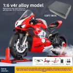 Pihusta 1:6 Sulamist Ducati V4S V&otilde;idus&otilde;idu Mootorratta Mudeli Kollektsioon Valatud Mootorratas Kingitus poiss-s&otilde;brale Miniatuurne Auto Kodu Dekoor punane