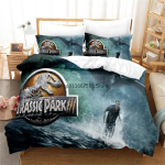 Punane Jurassic Park voodipesukomplekt Multikas Kodu tekstiilid Lastele Voodikomplekt Tekikott Magamistoakomplekt Queen Suuruses Dinosaurus Tekikott EU Twin(135x200cm) gray