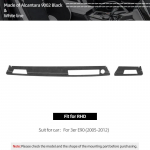 Betterhumz For BMW E90 Serie 3 Made of Alcantara Center Console Dashboard Panel trument Trim Sticker Car Interior Accessories White LHD