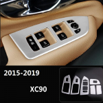 for Volvo XC90 Left hand drivewindow 2015- button decorative frame lift switch panel decorative stickers car accessories xc90