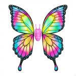 Easter Electric Fairy Wing Moving Butterfly Cosplay Party Favors,DIY Angel Light up Multicolor