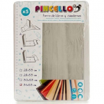 Pincello papier de couverture auto-adh&eacute;sif 31 x 53 cm papier blanc 5 parties