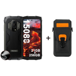 Taastatud Blackview BV9300 G99 vastupidav telefon 21 GB 256 GB 6,7 120 Hz nutitelefon 15080 mAh laserm&otilde;&otilde;dik mobiiltelefonid globaalne with case must