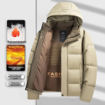 Meeste 2024 talvine moodne vabaaja grafeenpuuvillane p&uuml;stjakk 2XL (115-130 jin) black