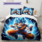 Son Goku mustriga voodipesu, Tekikomplekt Tekikate Padjap&uuml;&uuml;r Kodu S&uuml;nnip&auml;evakingitus (1 * tekikott + 2 * padjap&uuml;&uuml;ri, ilma s&uuml;damikuta) 135x200cm
