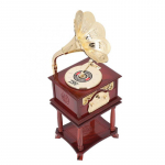 Grammophon-Spieluhr im Vintage-Stil: Retro-Wohndeko & melodischer Charme