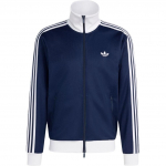 Adidas Originals Adicolor Seeria FW25 Spordijakk k&otilde;rge kraega Mugav kitsa l&otilde;ikega triibuline lukuga pikkade varrukatega jakk Meeste jakid KE3526 XS