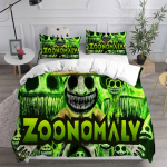 M&auml;ng Zoonomaly Voodipesukomplektid Tekk Tekikott Voodikate Tekikott Padjap&uuml;&uuml;r 2-3 Osalised Komplektid Magamistoa Kaunistus Kodutekstiilid (135x200cm) white