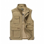 Kevad ja S&uuml;gis Meeste Vabaaja Mitmek&uuml;lgne Kevad ja Suvi Mitmetaskuline Multifunktsionaalne Vest Vest Vest 8568 M khaki