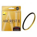 Nikon ARCREST II PROTECTION FILTER GOLD EDITION 77mm ARCREST II vahetatavate objektiivide jaoks, kaitsefilter antistaatilise kattega, Kuldne V&auml;ljalase (