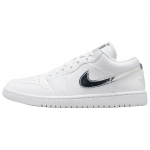 Jordan Air Jordan 1 Low top Vintage Basketball Shoes Women's White IQ9381-100 35.5