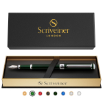 Scriveineri t&auml;itesulepea V&auml;ga Tume British Racing H&auml;mmastav Luksus Kroom Schmidt Keskmine Parim Sulet&auml;itega Pen Kingituskomplekt Meestele ja Armas British Racing Green roheline