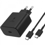 Kiirlaadija 45W + USB-C USB-C kaabel Samsung Galaxy S26 PLUS/S26 ULTRA/S25 PLUS/S25 ULTRA/S25 FE Phonillico&reg; jaoks must