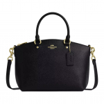 Coach Sadie 30 Crossbody kott kuldsete metallist detailidega karedas nahas Naiste k&auml;ekotid Must CCM70-IMBLK Basic Set (Bag+Dust Bag)