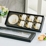 6-osaline espresso tasside komplekt Teekomplekt Retro p&auml;rastl&otilde;unatee Kohvitass alustassiga Komplekt paarile Kodune loominguline joogiklaas kruus Kingitus
