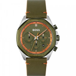 BOSS Pilve roheline nahast meeste kvartskell 1514018 roheline