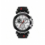 Tissot meeste v&otilde;idus&otilde;idustiilis kronograafkell &ndash; Tissot T-Race, &Scaron;veitsi valmistatud, 43 mm musta PVD-kattega roostevaba teras, valge sihverplaat T115.417.27.011.00 must
