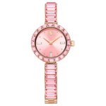 Swarovski Matrix K&auml;ev&otilde;ru Seeria Kell Kvartsmehhanism Imitatsioonkristallist Rihm 25 mm Roosa Ketas Naiste kellad 5679890 Pink Watch Dial