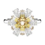 Swarovski Idyllia Logo Roodiumiga kaetud S&otilde;rmus Unisex s&otilde;rmus Kollane 5689088 Box (Random Color),50-55