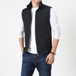 Vestid meestele &Otilde;huke vabaaja mantel Meeste vest Tank Stand Crawl M must