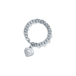 Tiffany & Co. S&uuml;damikuga sildiseeria S&uuml;damikuga ripatsiga k&auml;ev&otilde;ru Naiste k&auml;ev&otilde;ru H&otilde;be 60107580 F,Silver