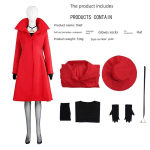Carmen Cosplay Kost&uuml;&uuml;m J&otilde;ulumantel Punane Trenchcoat Komplekt Anime Filmi Tegelase Esituskost&uuml;&uuml;m Cosplay Riided Y628 Complete Set XS red