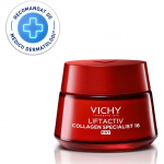 Vichy LIFTACTIV Collagen Specialist Kortsudevastane P&auml;evakreem 50ml, K&otilde;igile nahat&uuml;&uuml;pidele, T&otilde;stev & Pinguldav, V&auml;hendab peeneid kortse Day/Night