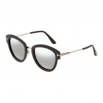 Tom Ford ristk&uuml;likukujulised p&auml;ikeseprillid triibuliste sangadega Naiste p&auml;ikeseprillid Must FT057414C52 52,Black