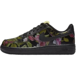 Nike Air Force 1 Low top Skateboard Shoes Black Green Kids' AV2855-001 28 black