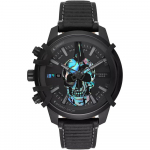 Diesel DZ4576 Griffed Kronograaf Must Nahk K&auml;ekell 48mm must