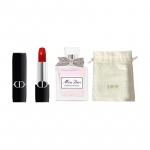 DIOR Parf&uuml;&uuml;m Vibrant Blue Gold Huulepulga Proovimeik Proovikomplekt Sametine Satin Helendav #SATIN999+Lilleline Tualettvesi 5ml+ Kuldse Sildiga V&auml;ike Kott sinine